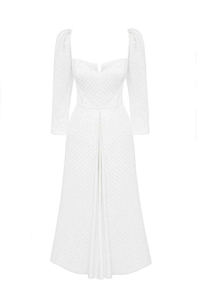 Sequin Flare Midi Dress - POST MERIDIEM