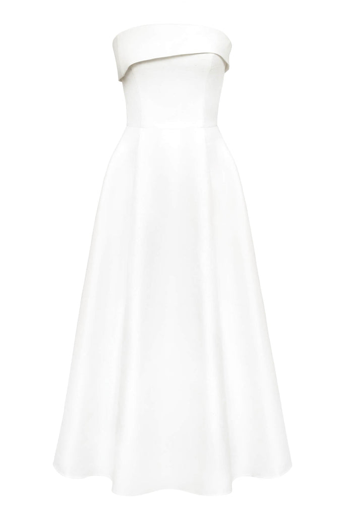 Jacquard Midi Dress with Turn-up - POST MERIDIEM