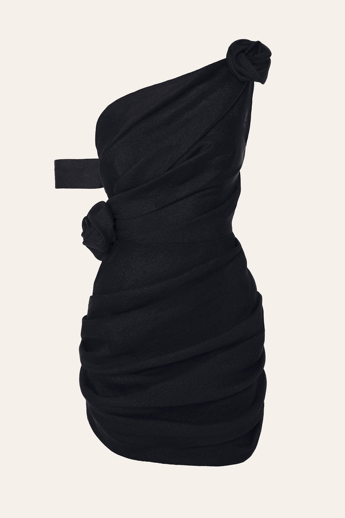 Rose Details Mini Dress - POST MERIDIEM