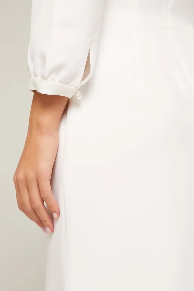 Viscose Fitted Dress - POST MERIDIEM