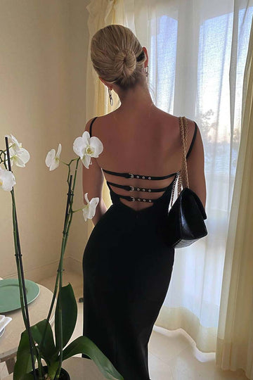 Strappy Back Bustier Dress - POST MERIDIEM