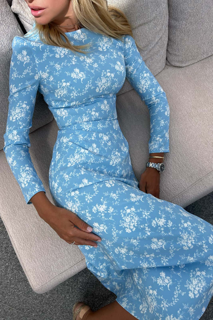 Long Sleeve Midi Dress - POST MERIDIEM