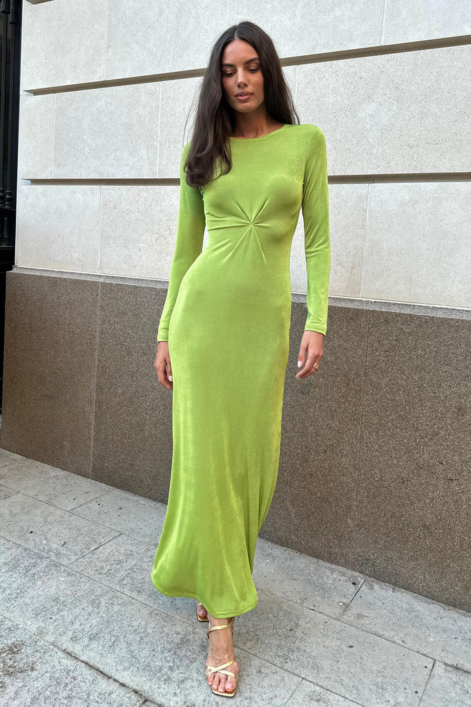 Knitted Long Sleeve Maxi Dress - POST MERIDIEM