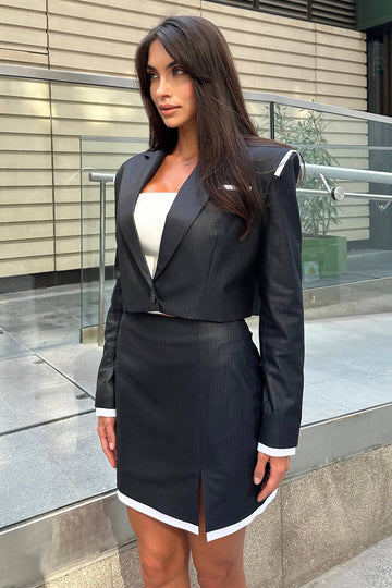 Cropped jacket with Detachable Cuffs - POST MERIDIEM