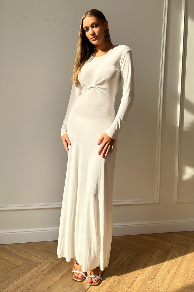 Knitted Long Sleeve Maxi Dress - POST MERIDIEM