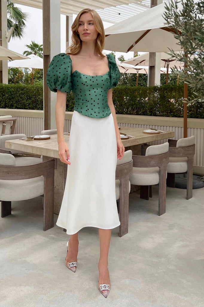 Viscose Midi Skirt - POST MERIDIEM