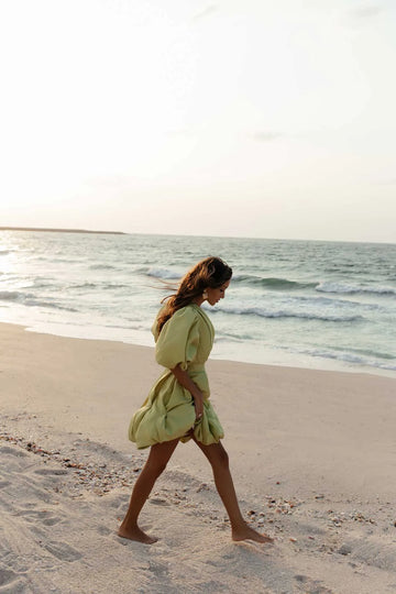 Pleated Mini Dress - POST MERIDIEM