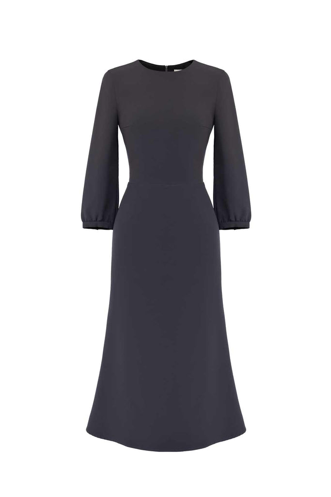 Viscose Fitted Dress - POST MERIDIEM