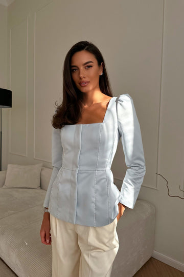 Satin Decorated Top - POST MERIDIEM