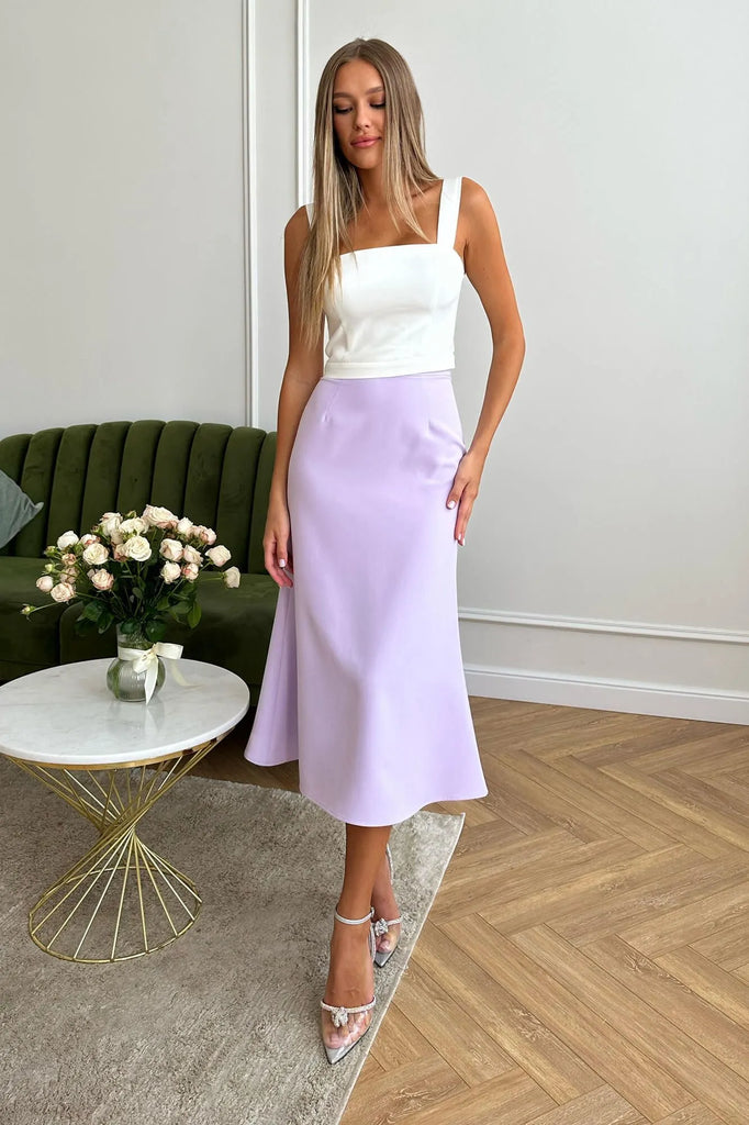 Viscose Midi Skirt - POST MERIDIEM
