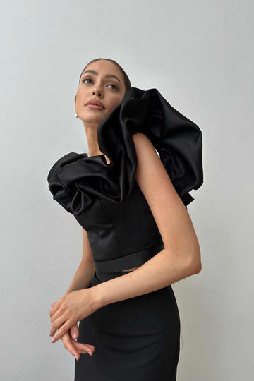 Meringue Bustier Crop Top - POST MERIDIEM