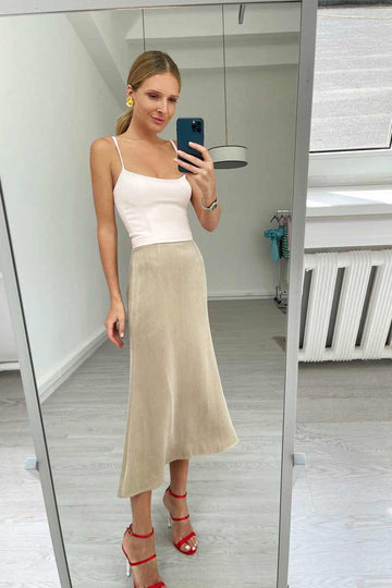 Viscose Corset Crop Top - POST MERIDIEM