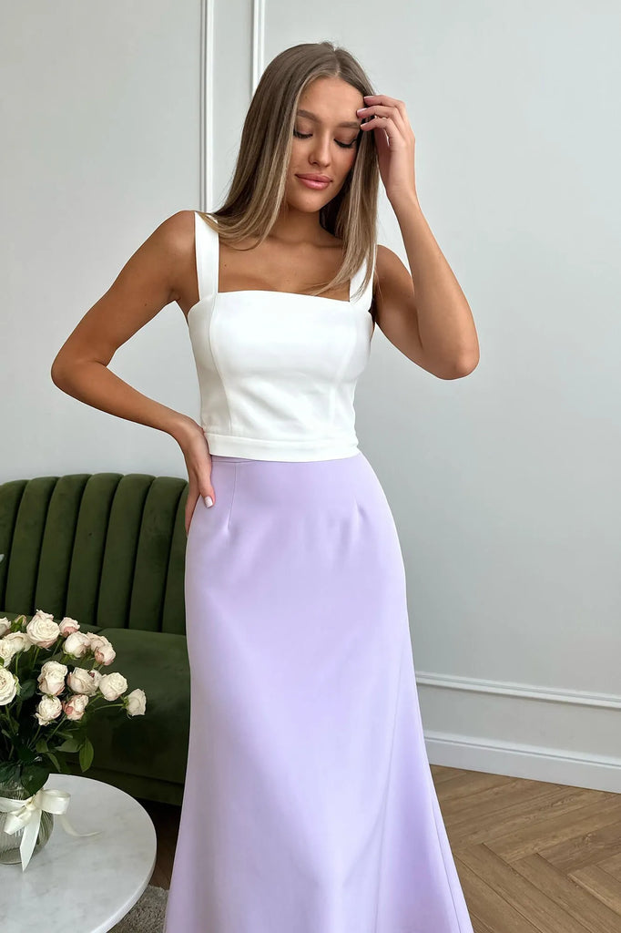Viscose Midi Skirt - POST MERIDIEM