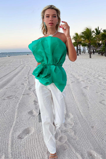 Leaf Corset Top - POST MERIDIEM