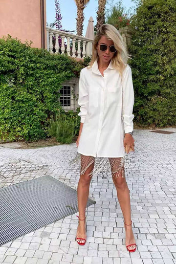 Crystal Shirt Dress - POST MERIDIEM